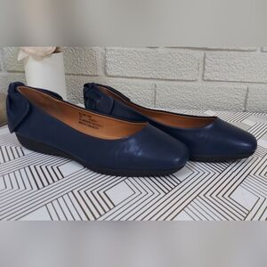 Comfortview Navy Blue Ballet Flats